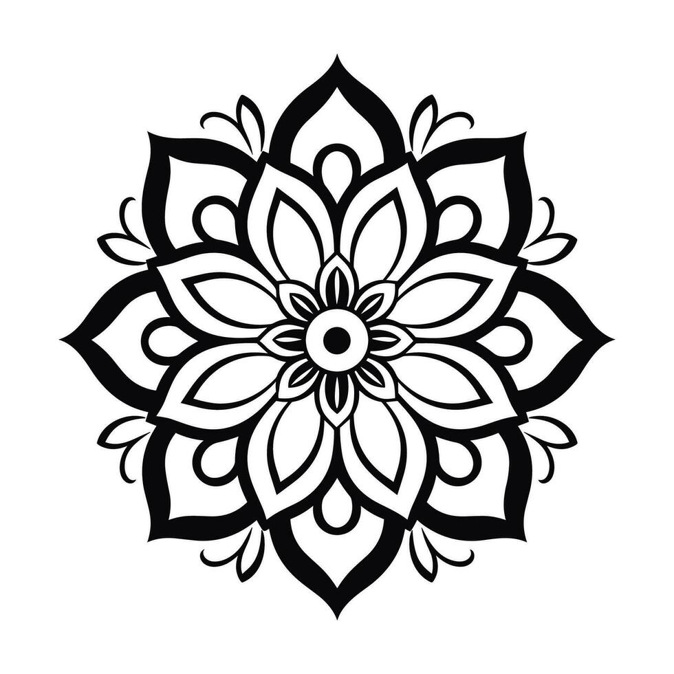 fiore mandala modello vettore gratuito, astratto colorato modello mandala