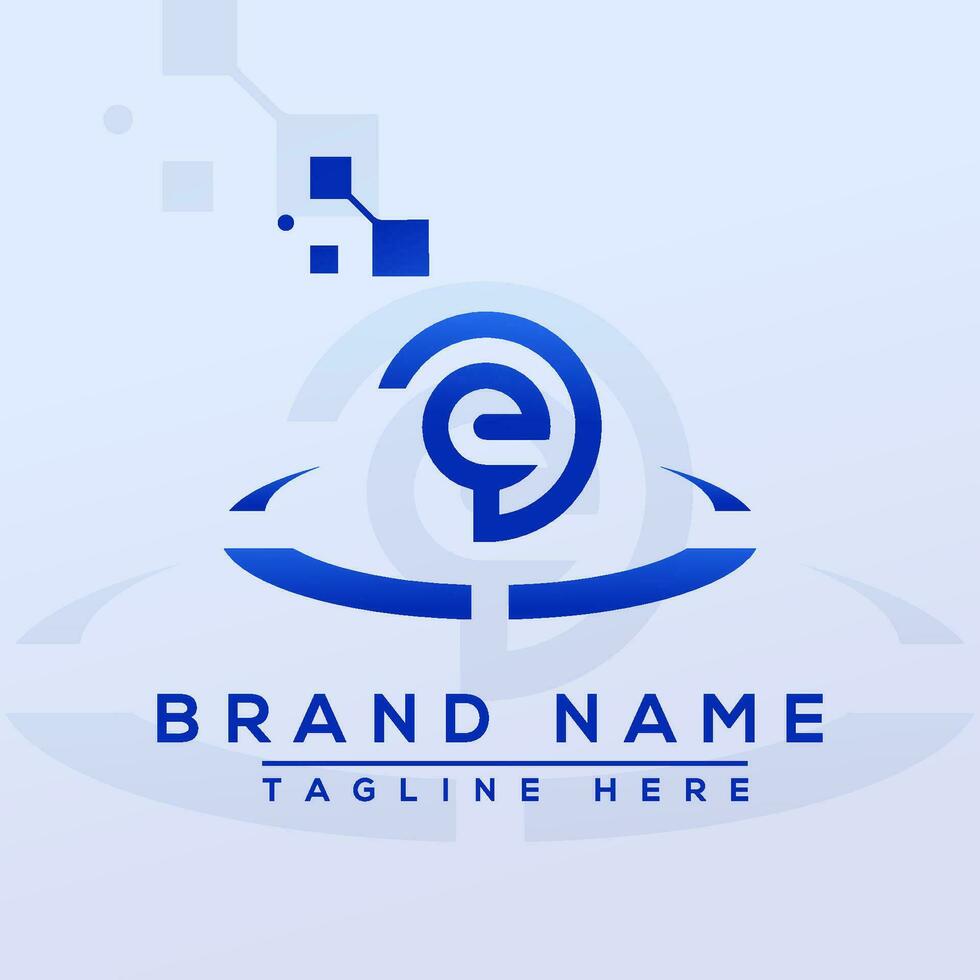 lettera ed blu professionale logo per tutti tipi di attività commerciale vettore