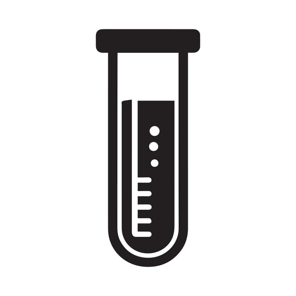 il simbolo per un' chimico test è il tubo pittogramma vettore