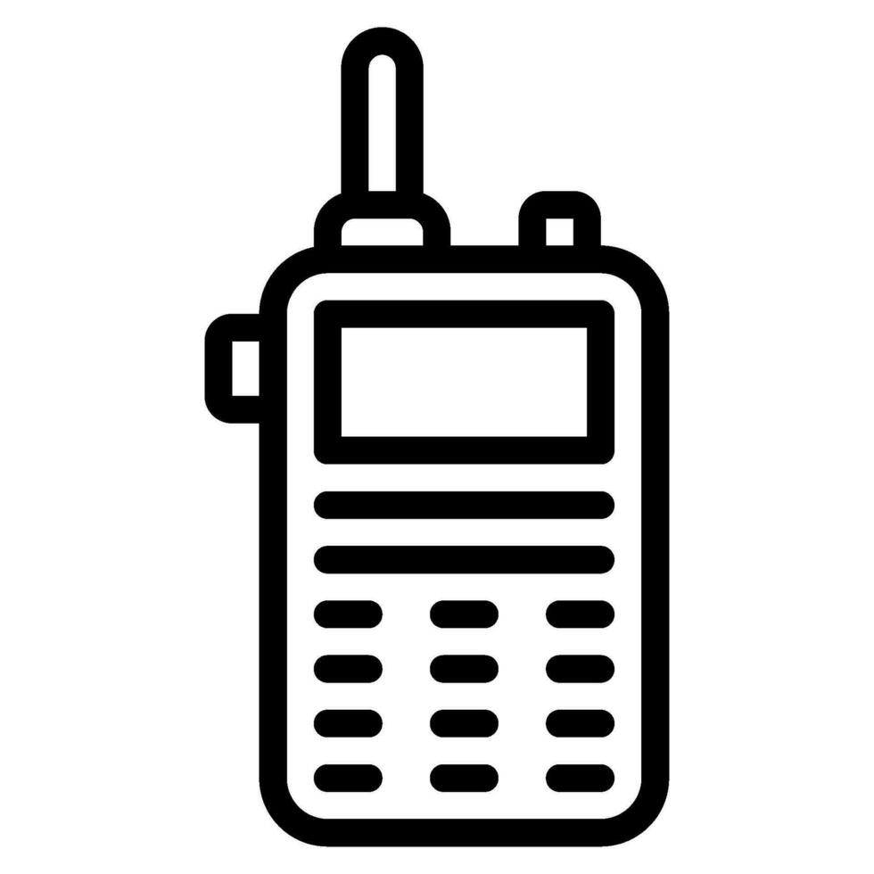 walkie talkie icona illustrazione per ragnatela app, eccetera vettore