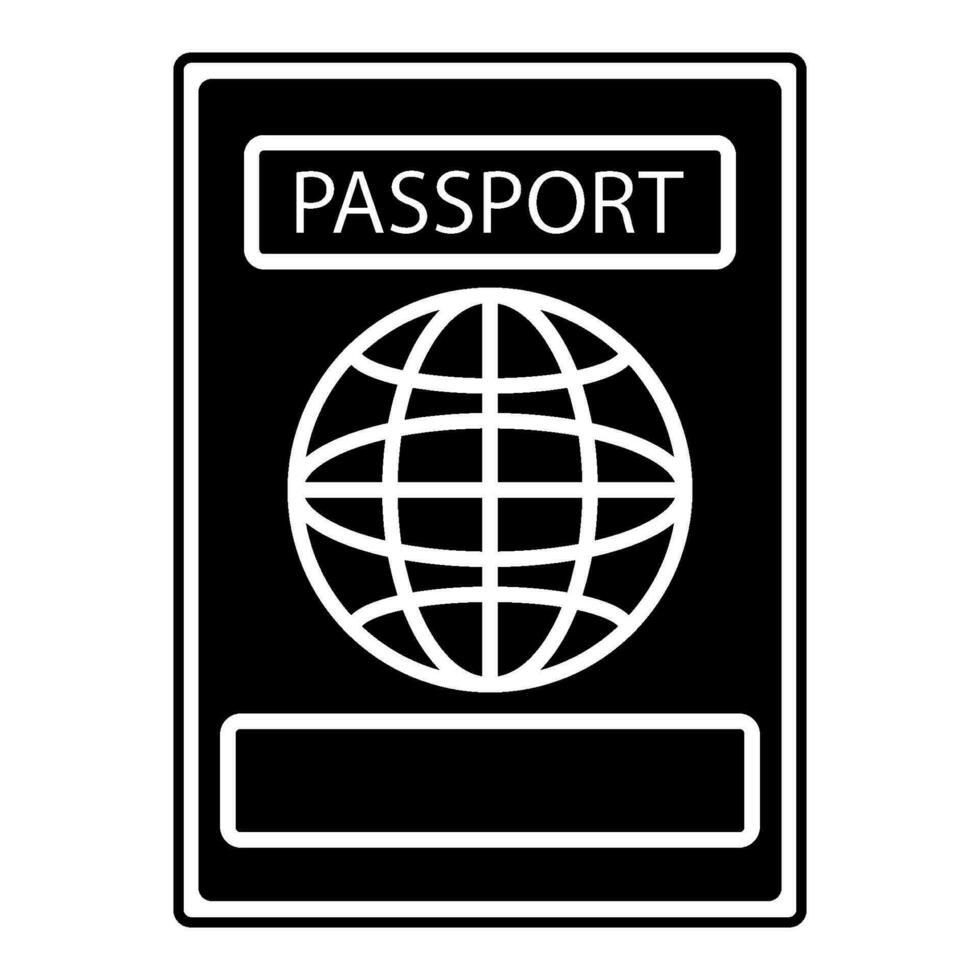 passaporto icona design vettore