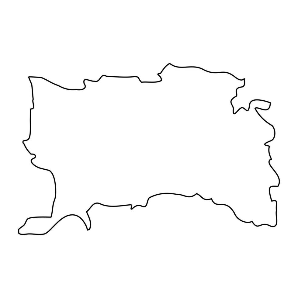 ramallah e al bireh governatorato carta geografica, amministrativo divisione di Palestina. vettore illustrazione.