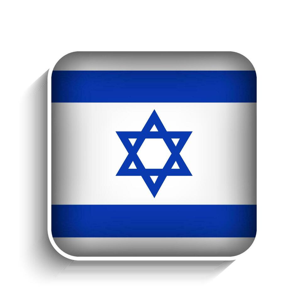 vettore piazza Israele bandiera icona
