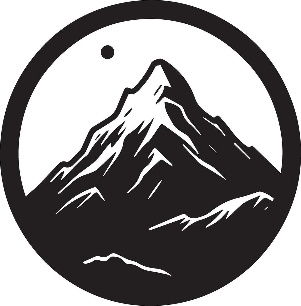 montagna logo vettore silhouette 8