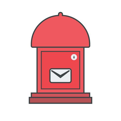 Icona di casella postale vettoriale