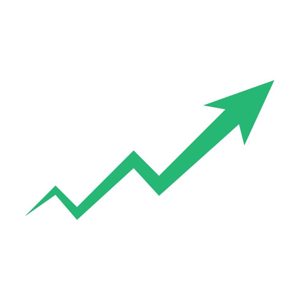 attività commerciale finanza freccia logo vettore