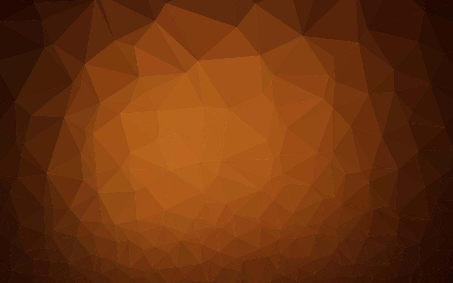 sfondo astratto poligono vettoriale arancione scuro.