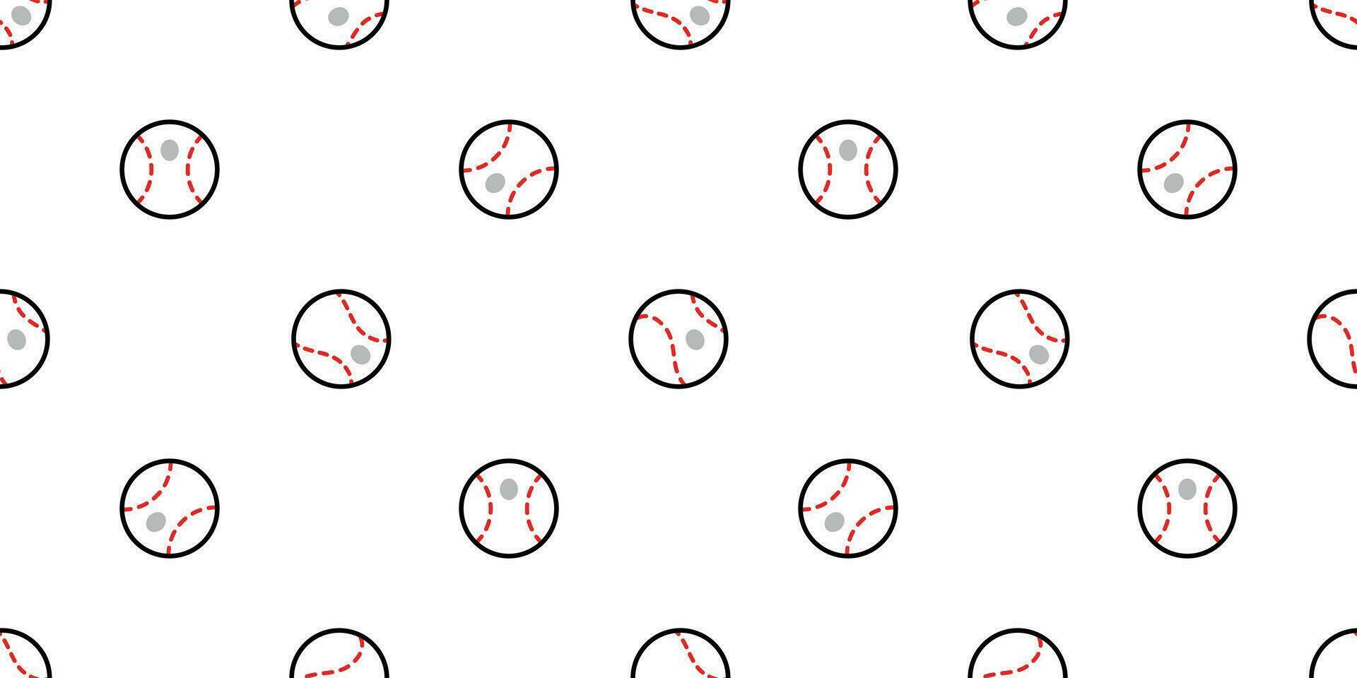 baseball senza soluzione di continuità modello palla vettore softball sport cartone animato sciarpa isolato ripetere sfondo piastrella sfondo illustrazione scarabocchio design