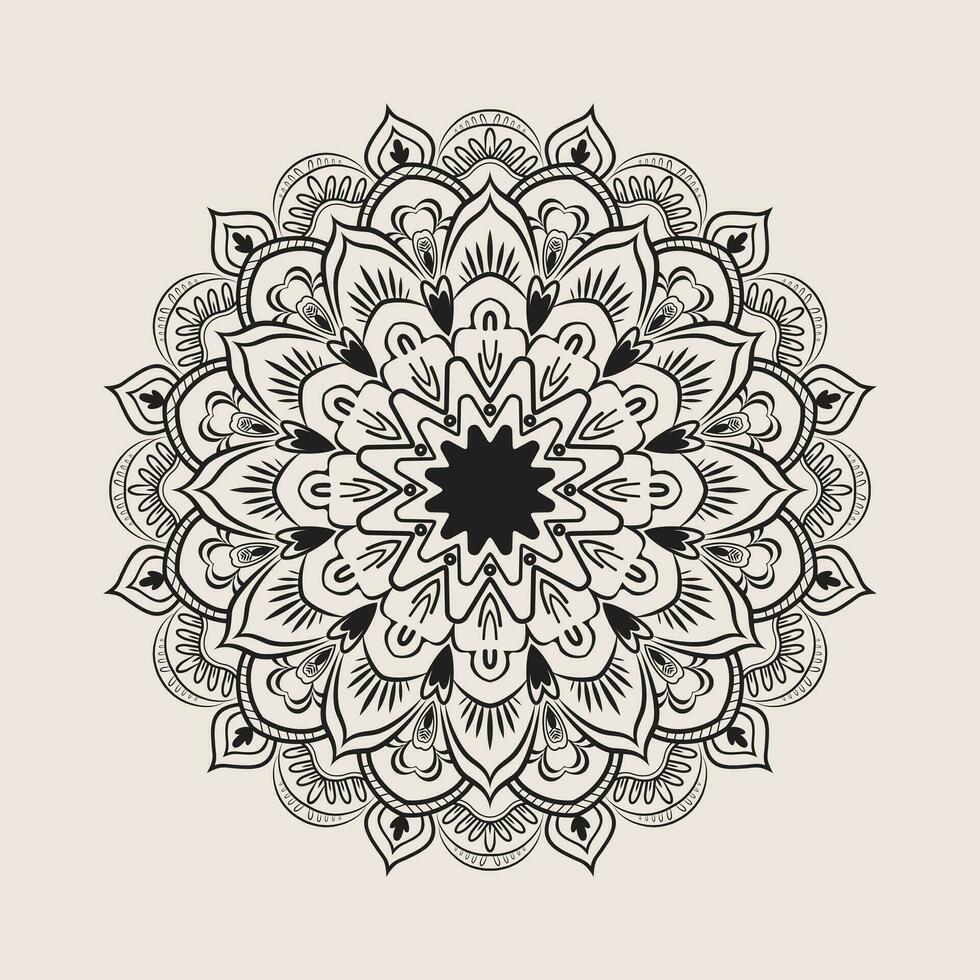 vettore illustrazione di mandala design 2023