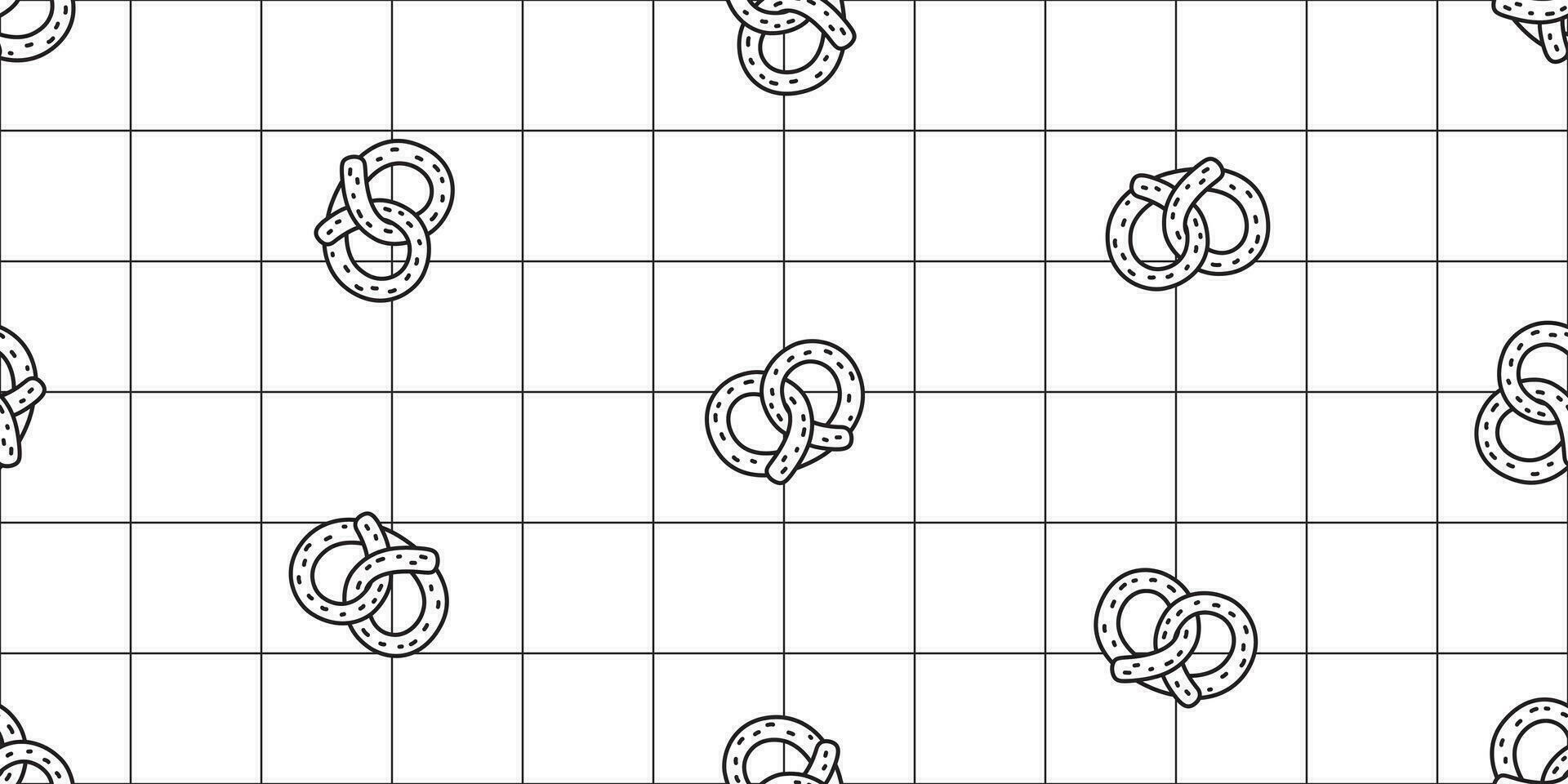 salatino senza soluzione di continuità modello biscotto vettore merenda pane sciarpa isolato ripetere sfondo piastrella sfondo illustrazione scarabocchio design