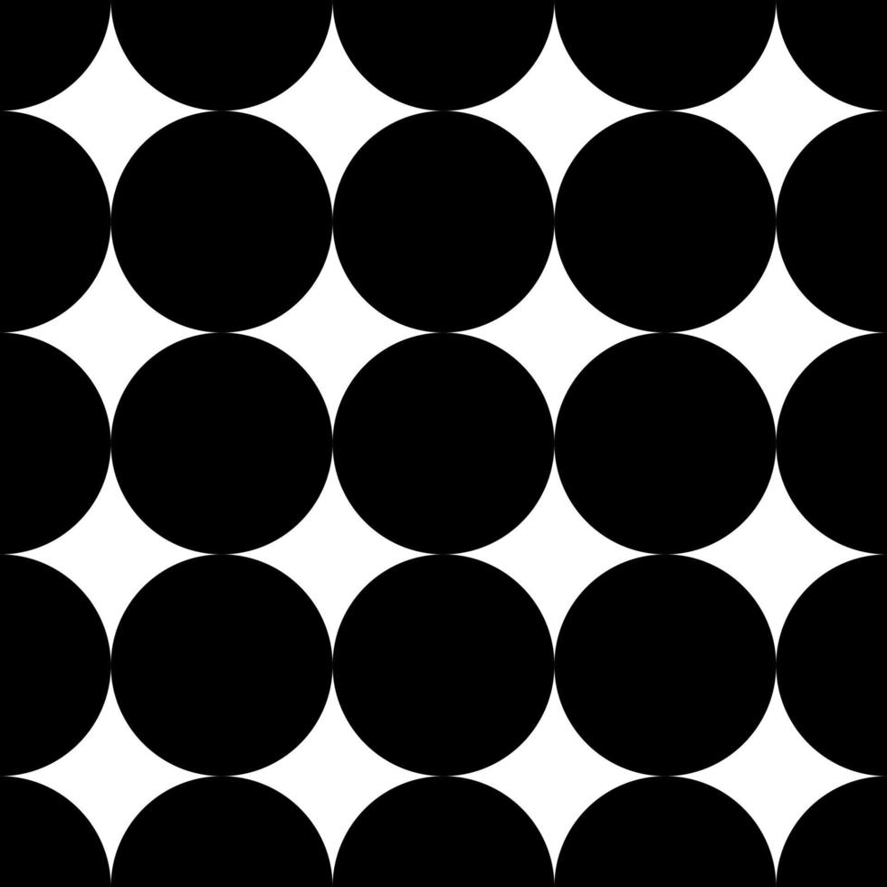 modello in bianco e nero senza soluzione di continuità con i cerchi. illustrazione vettoriale