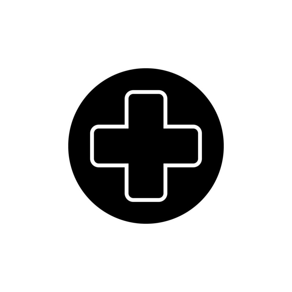 modificabile medico nero e bianca icona. minimo Salute cura medico e paziente modificabile nero e bianca icona. vettore linea icone