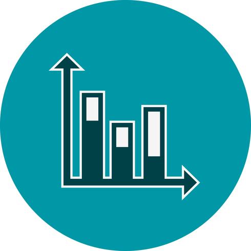 Icona di statistiche vettoriali