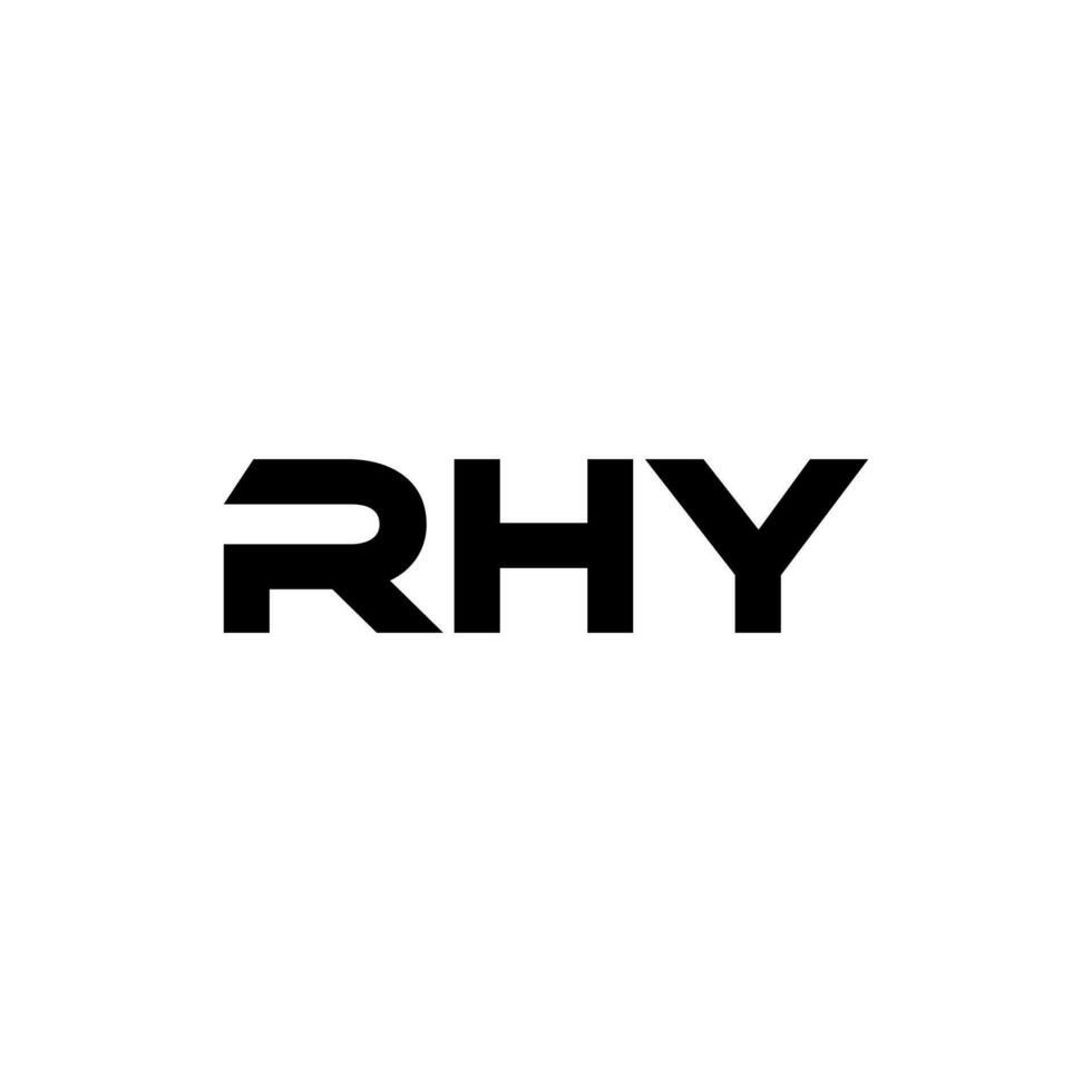 rhy lettera logo disegno, ispirazione per un' unico identità. moderno eleganza e creativo design. filigrana il tuo successo con il Impressionante Questo logo. vettore