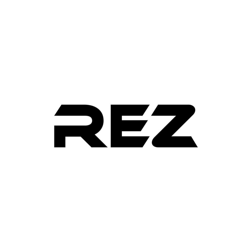 rez lettera logo disegno, ispirazione per un' unico identità. moderno eleganza e creativo design. filigrana il tuo successo con il Impressionante Questo logo. vettore