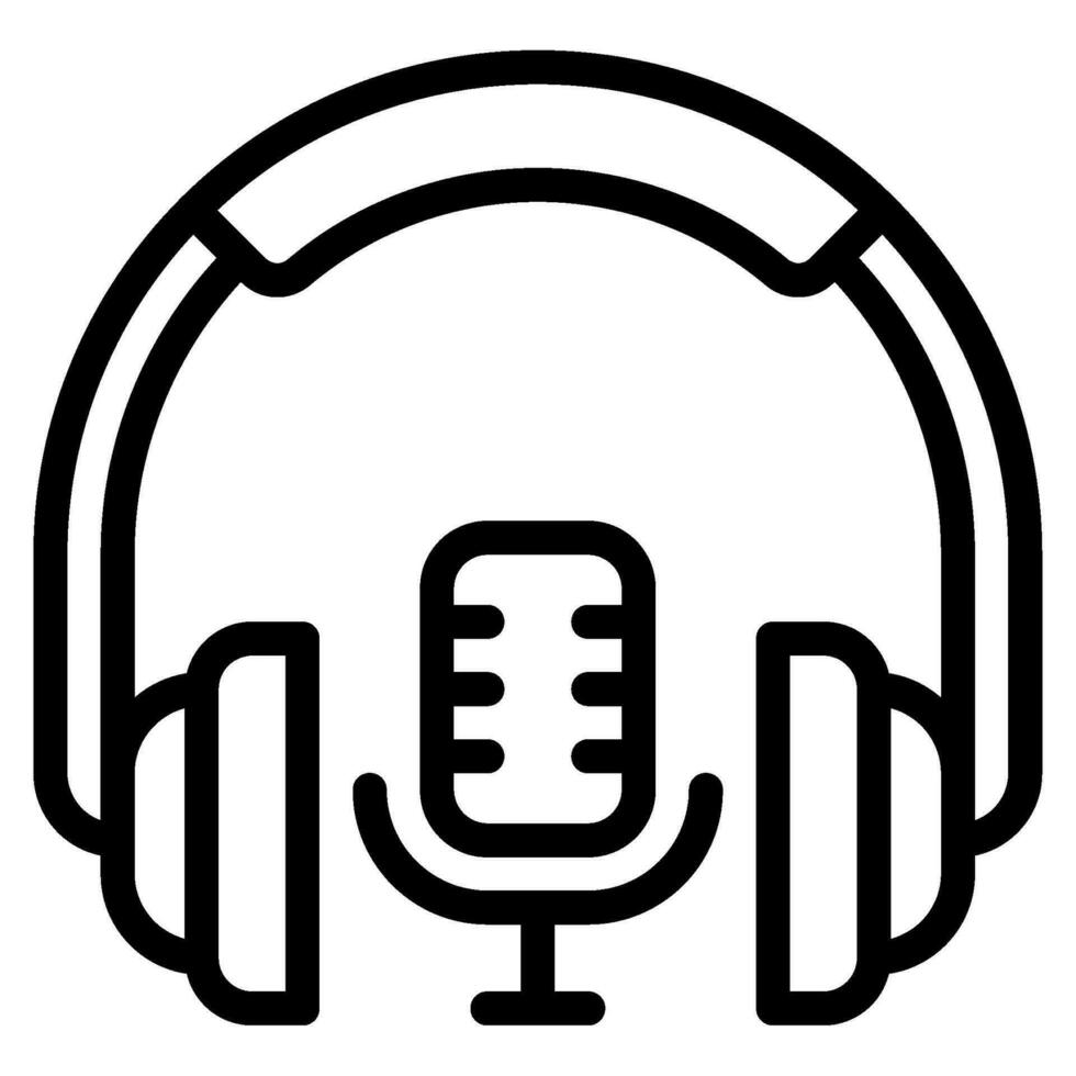 Podcast trasmissione icona illustrazione vettore