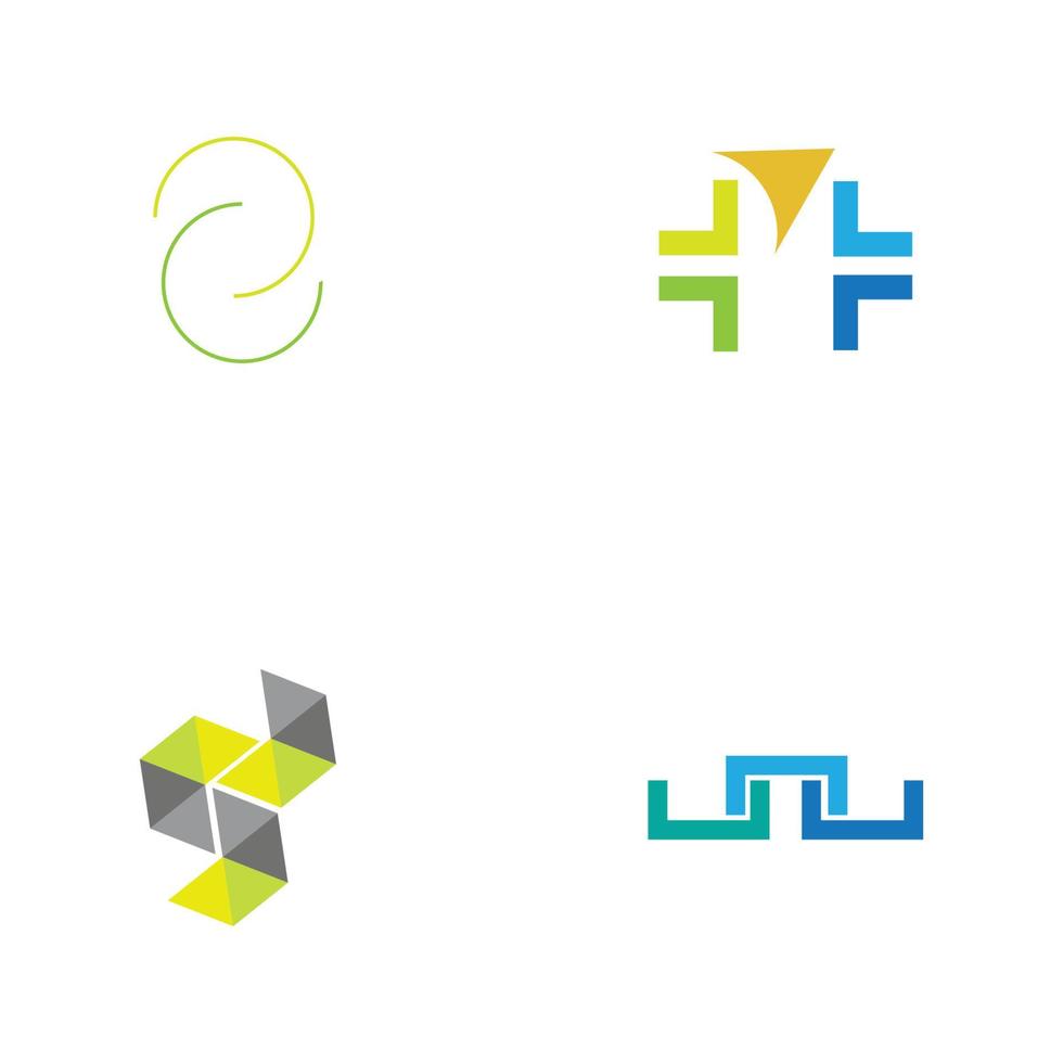 logo concept design per tecnologie fintech e finanza digitale vettore