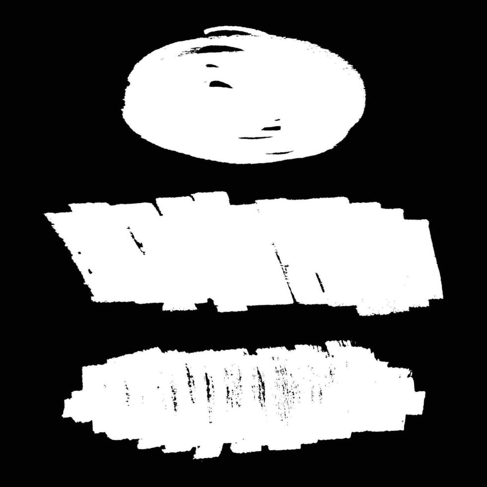 spazzola colpi nero illustrazione impostato silhouette vettore