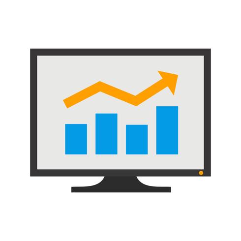 Icona di vettore del grafico commerciale