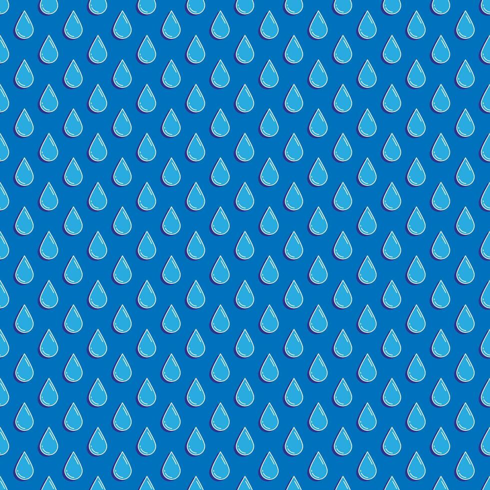 pioggia gocce senza soluzione di continuità blu modello vettore