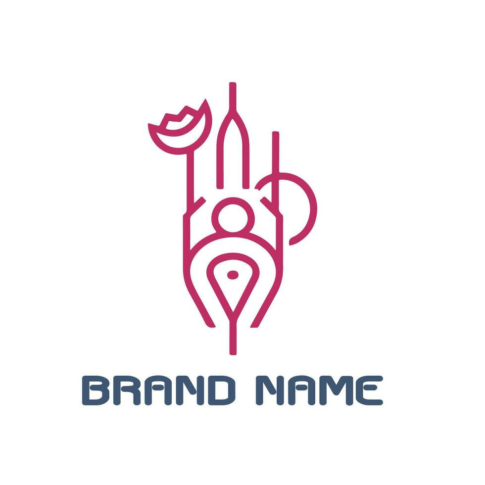design del logo aziendale per la tua attività vettore