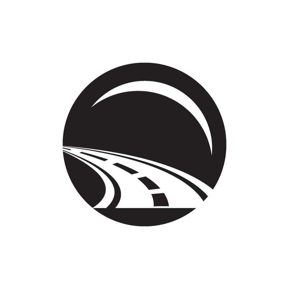 strada icona logo, vettore illustrazione design