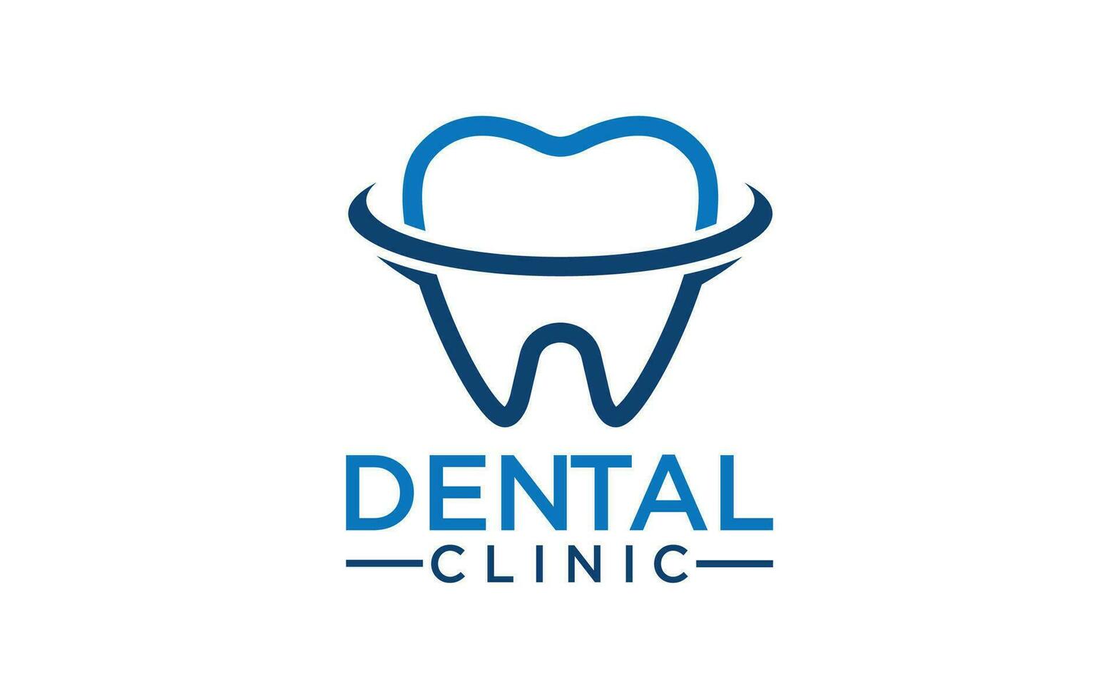 dentale clinica vettore logo design. dentista logo