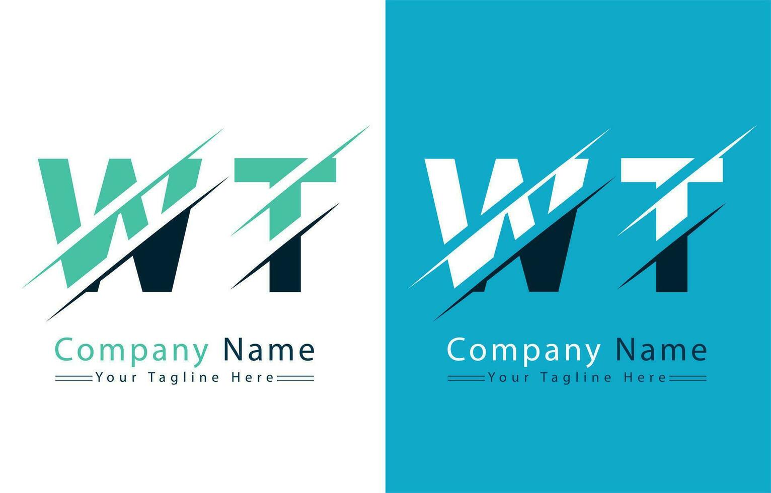 wt lettera logo vettore design concetto elementi