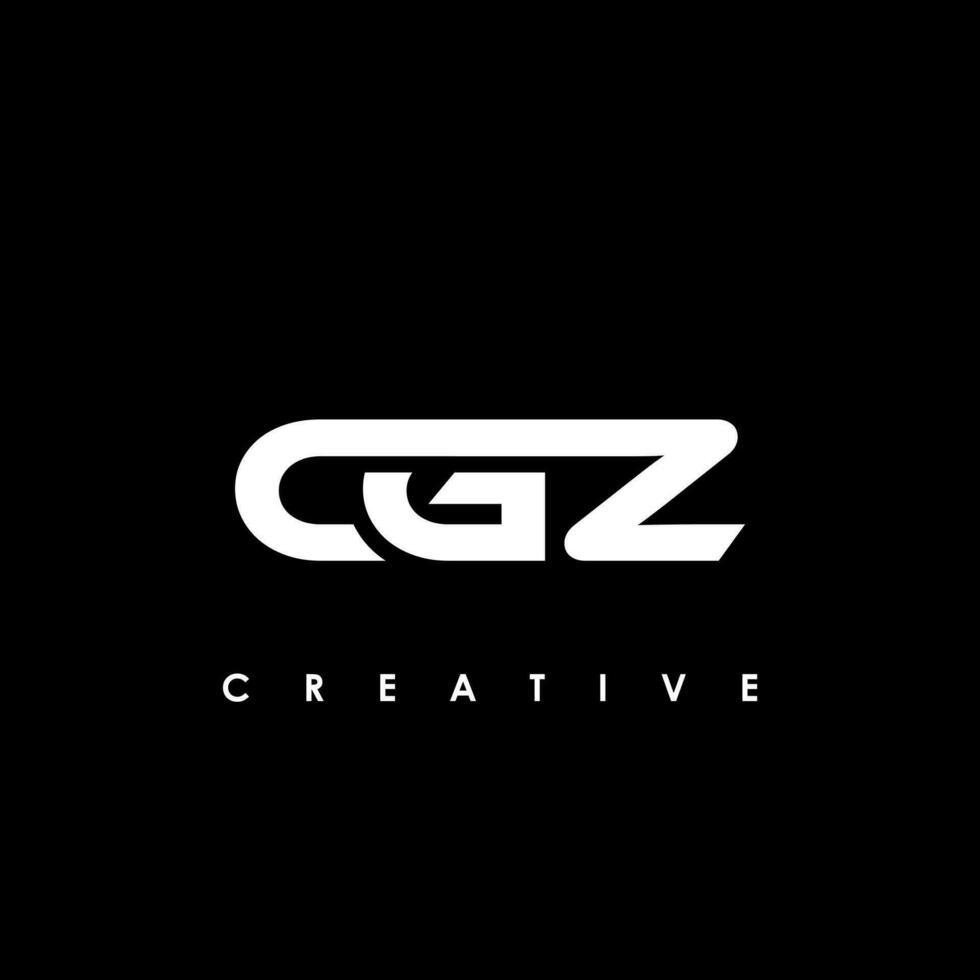 cgz lettera iniziale logo design modello vettore illustrazione