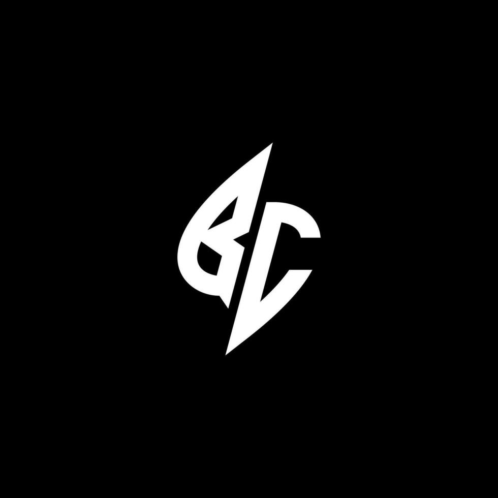 avanti Cristo monogramma logo esport o gioco iniziale concetto vettore