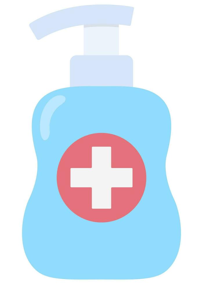 piatto illustrazione di distributore sapone vettore icona isolato su bianca sfondo.