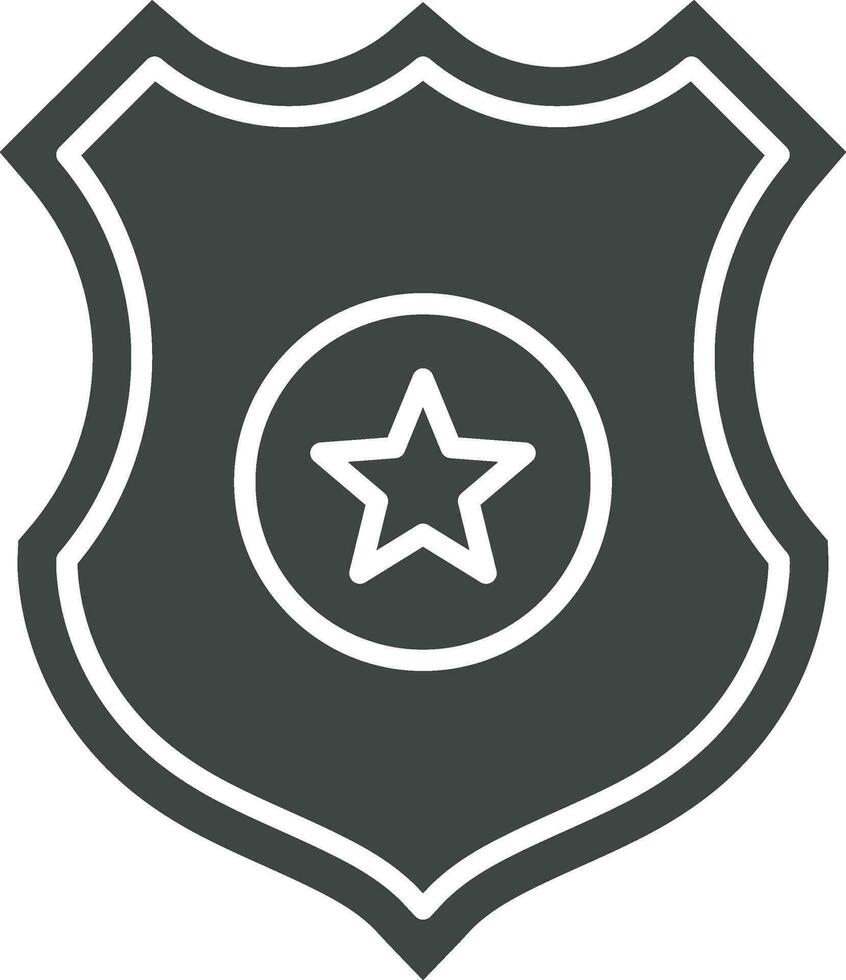 polizia distintivo icona vettore Immagine. adatto per mobile app, ragnatela applicazioni e Stampa media.