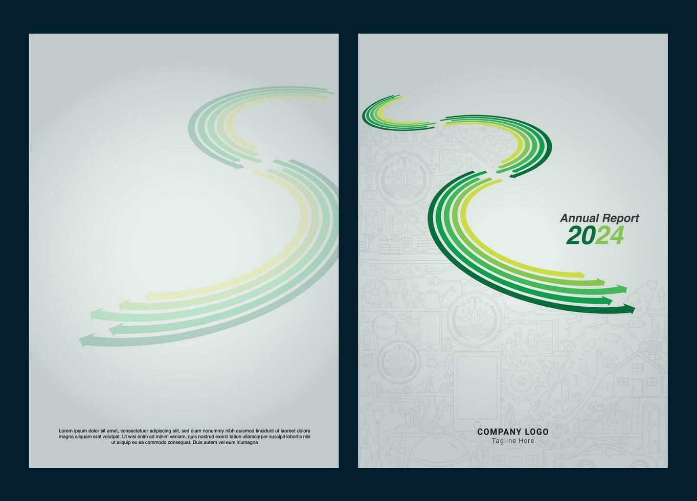 annuale rapporto copertina design templete vettore