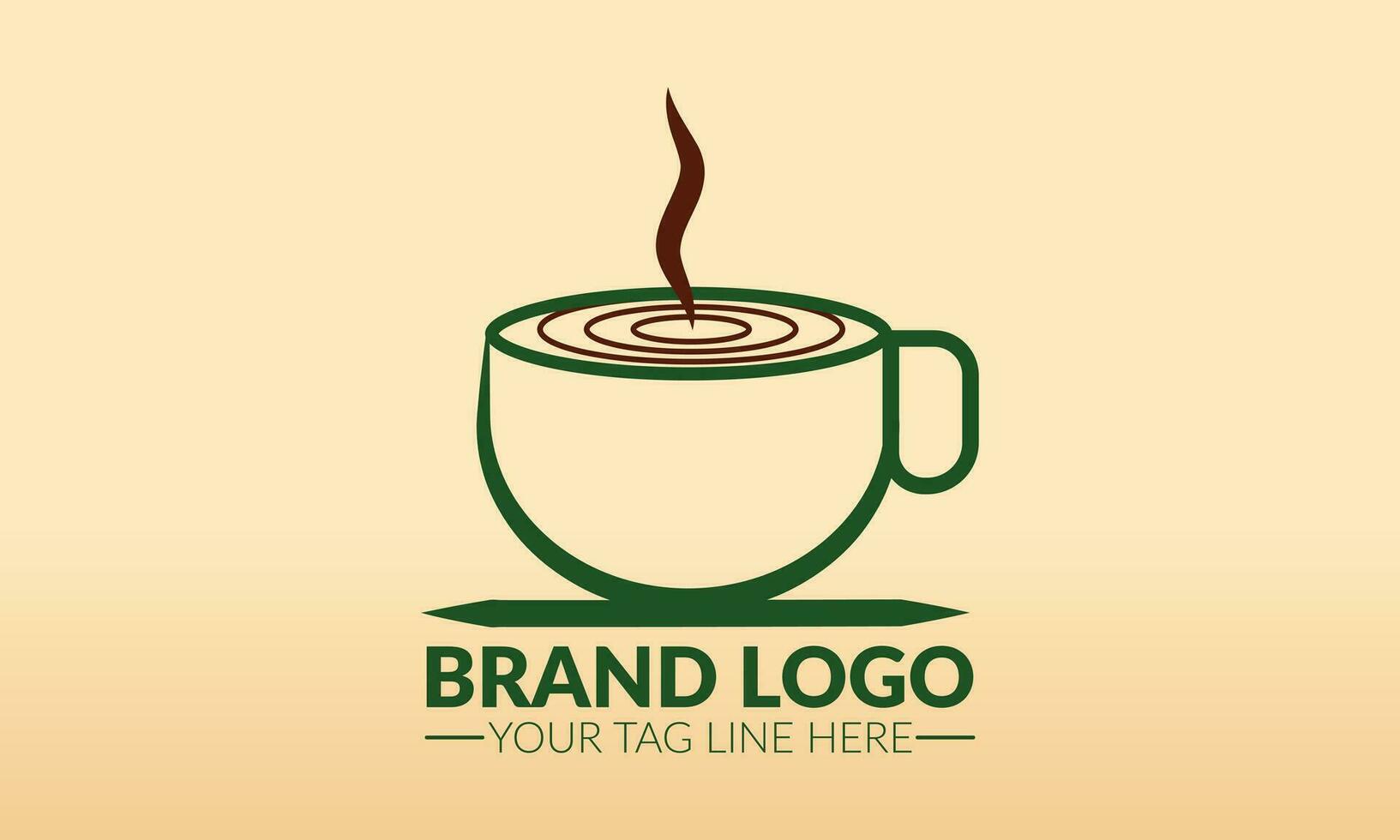 caffè logo. tè tazza logo o icona. tè logo. vettore