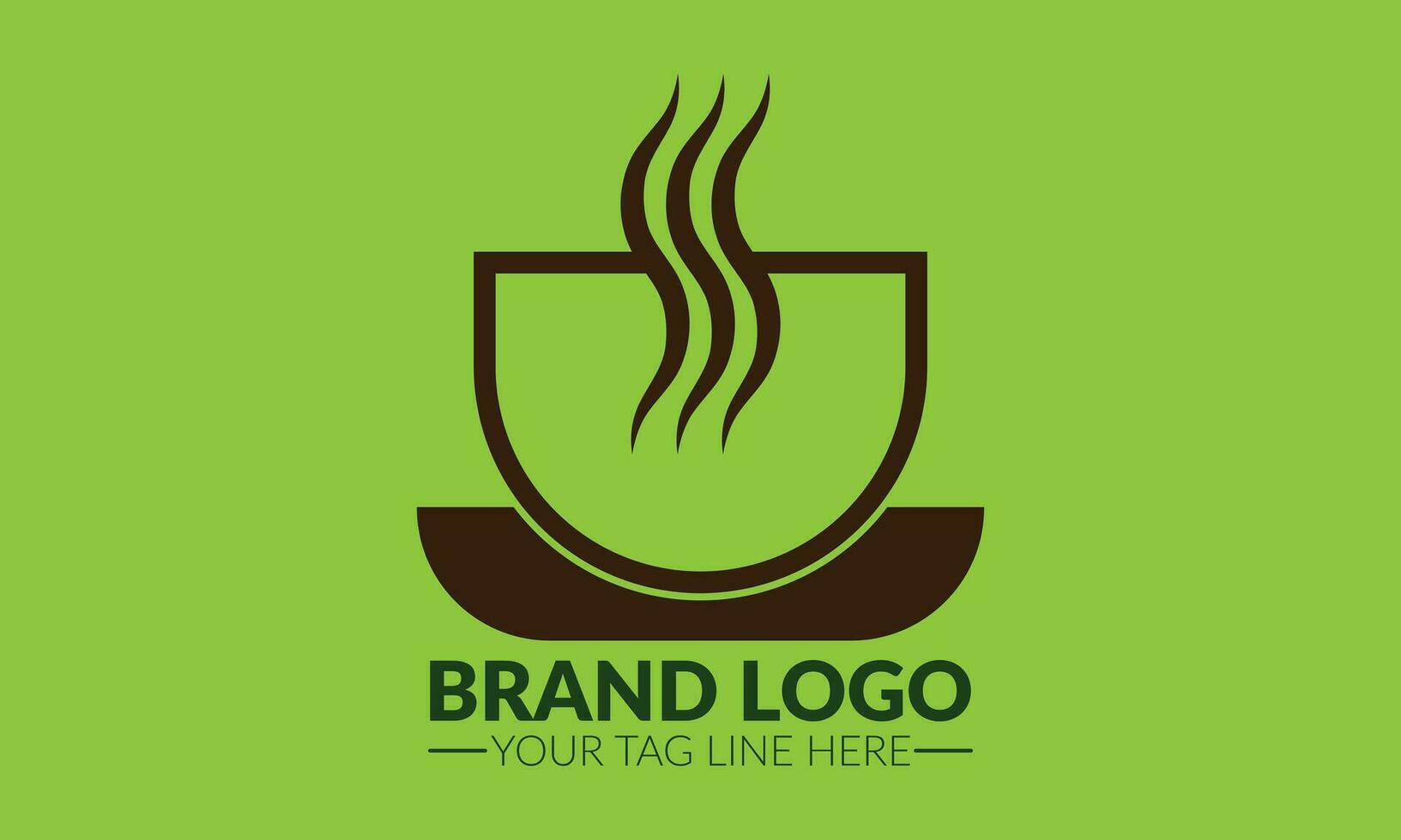 caffè logo. tè tazza logo o icona. tè logo. vettore