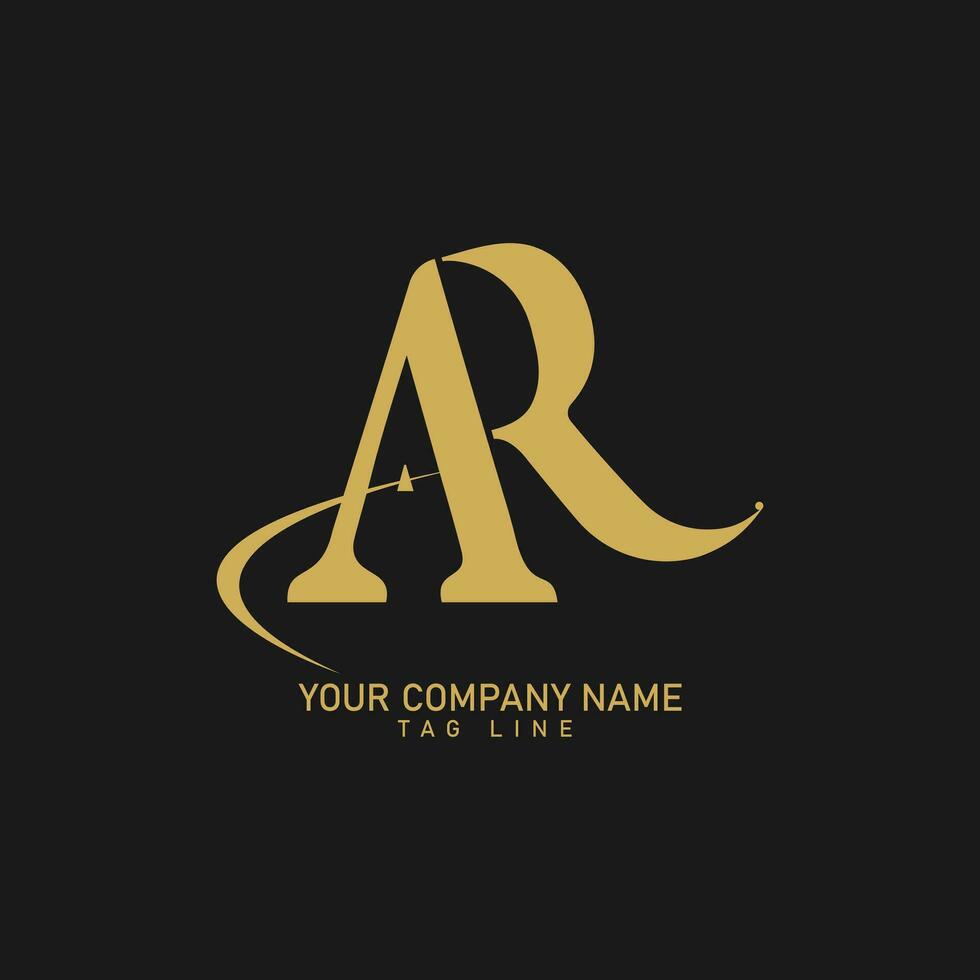 ar, RA alfabeto lettere logo monogramma vettore