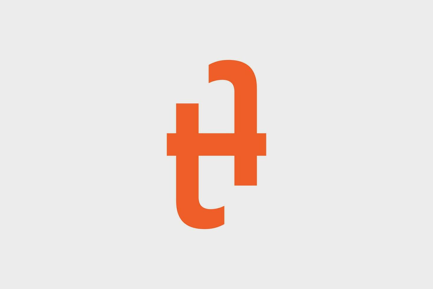 combinazione iniziale lettera logo design con lettera th creativo concetto vettore