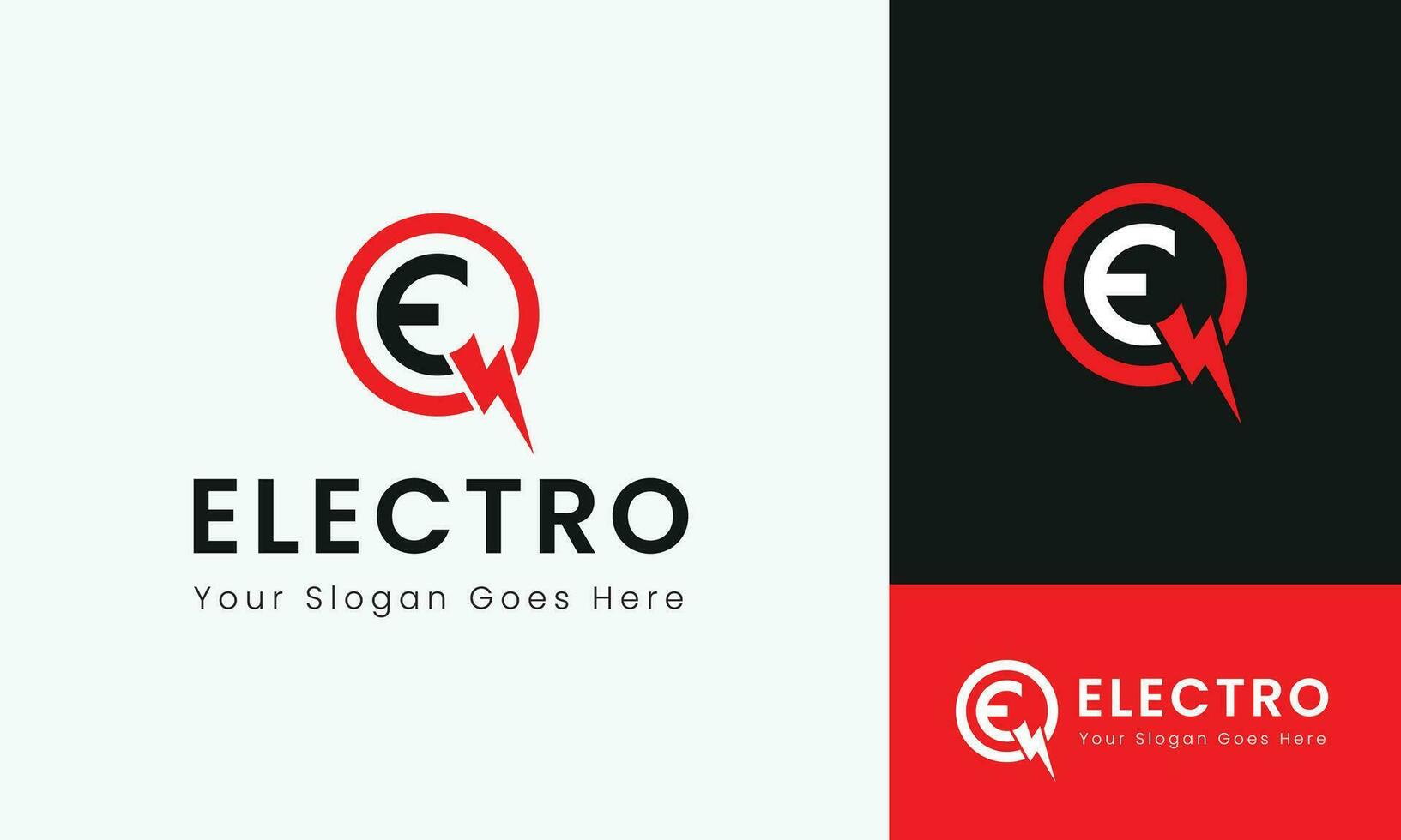 vettore elettrico energia logo modello elettrico logo vettore