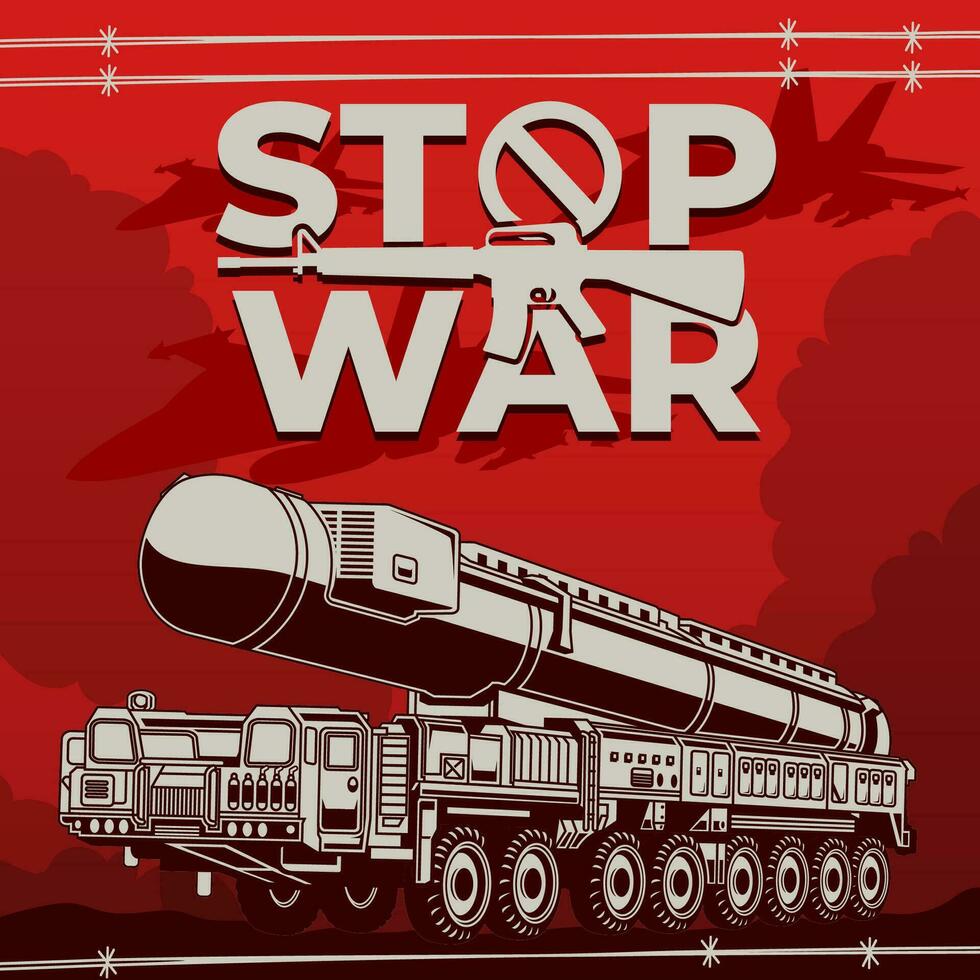 vettore illustrazione fermare il guerra. no guerra concetto illustrazione sfondo. vettore eps 10