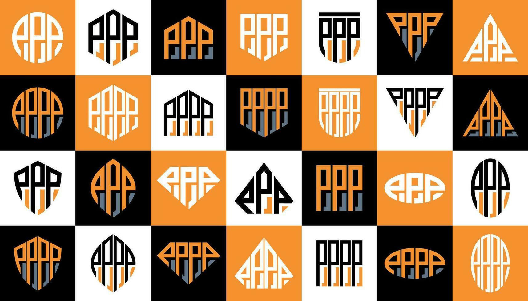 moderno tecnologia linea iniziale lettera p ppp ppp logo design impostato vettore