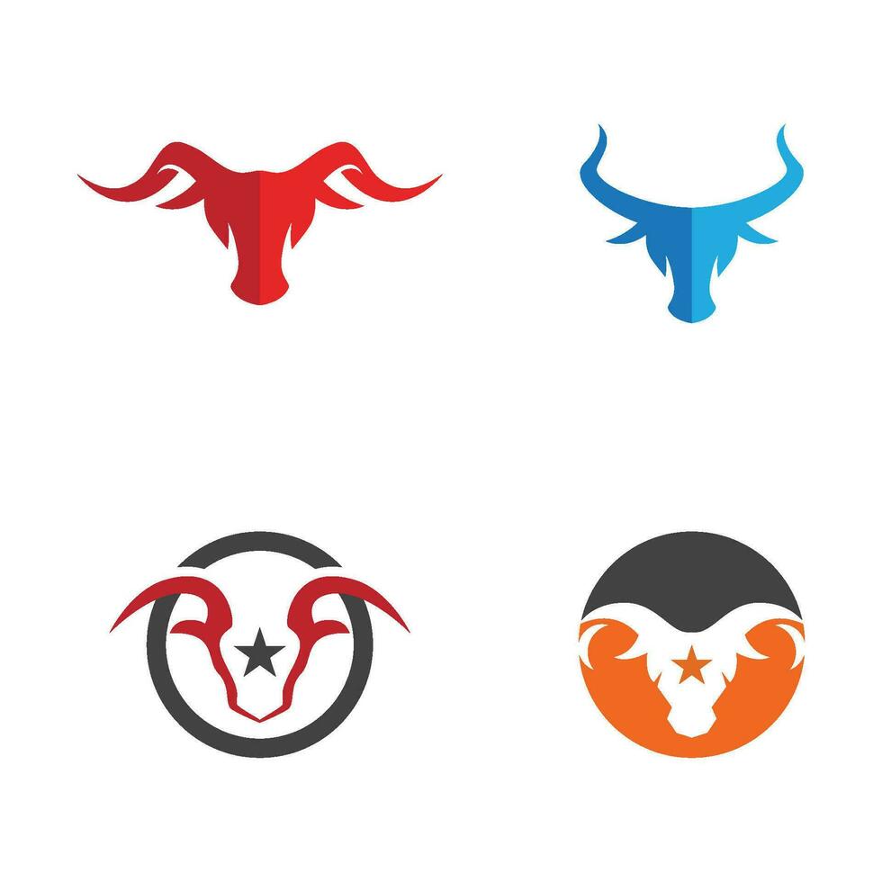 toro logo modello icona vettore illustrazione design