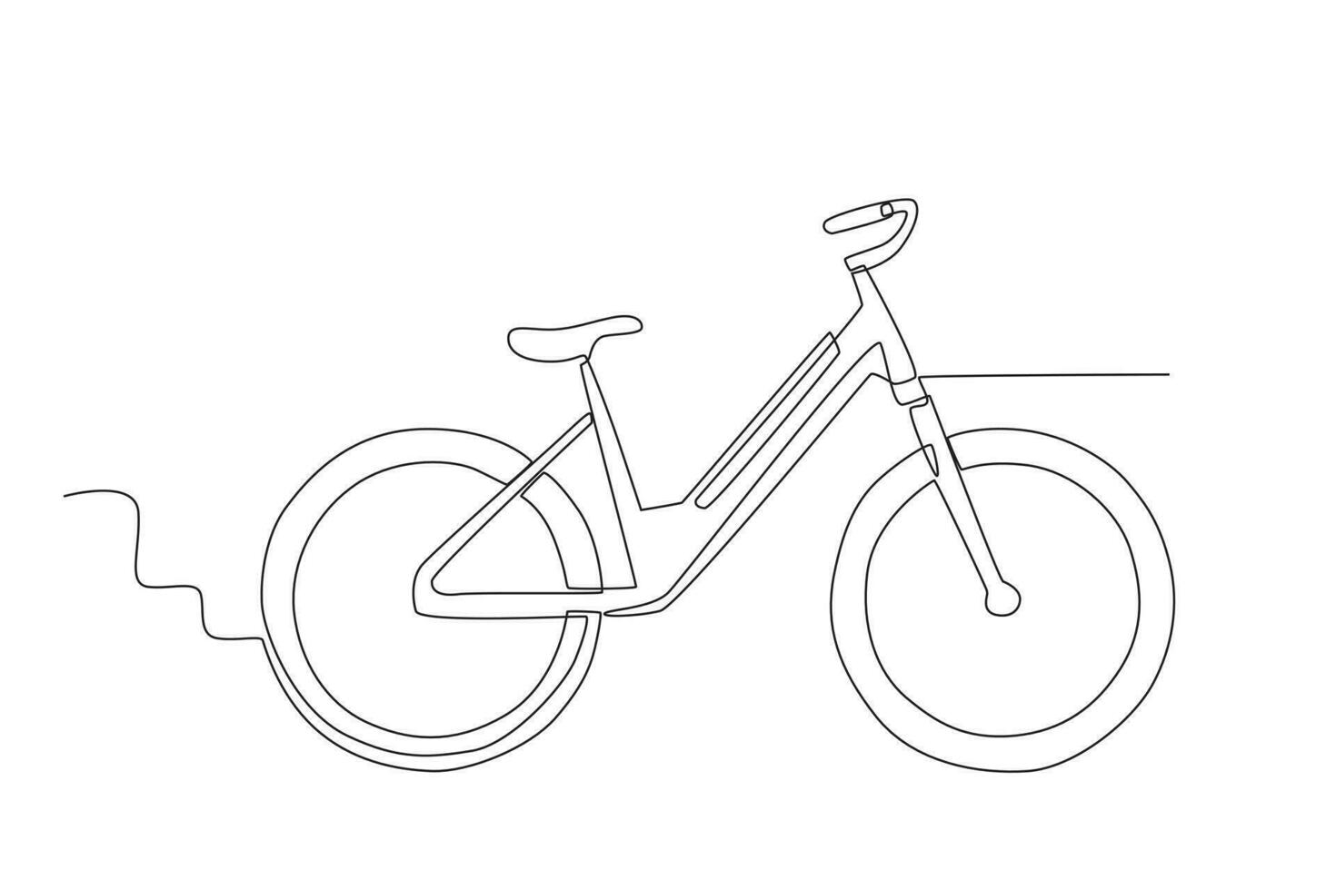 un elettrico bicicletta trasporto vettore