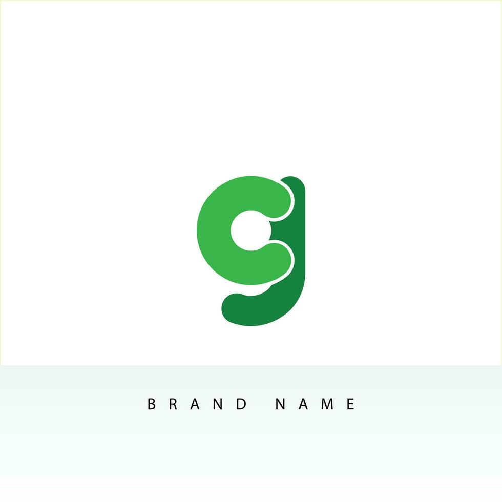 cg , gc ,c ,g astratto lettere logo monogramma vettore