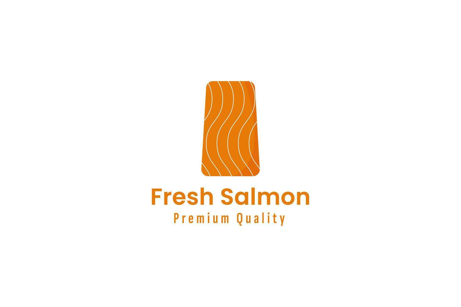 salmone pesce logo vettore icona illustrazione