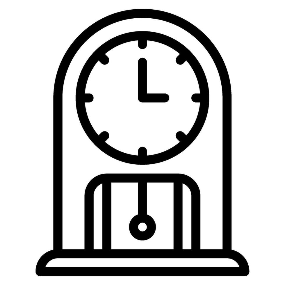 orologio icona illustrazione per ragnatela app, eccetera vettore