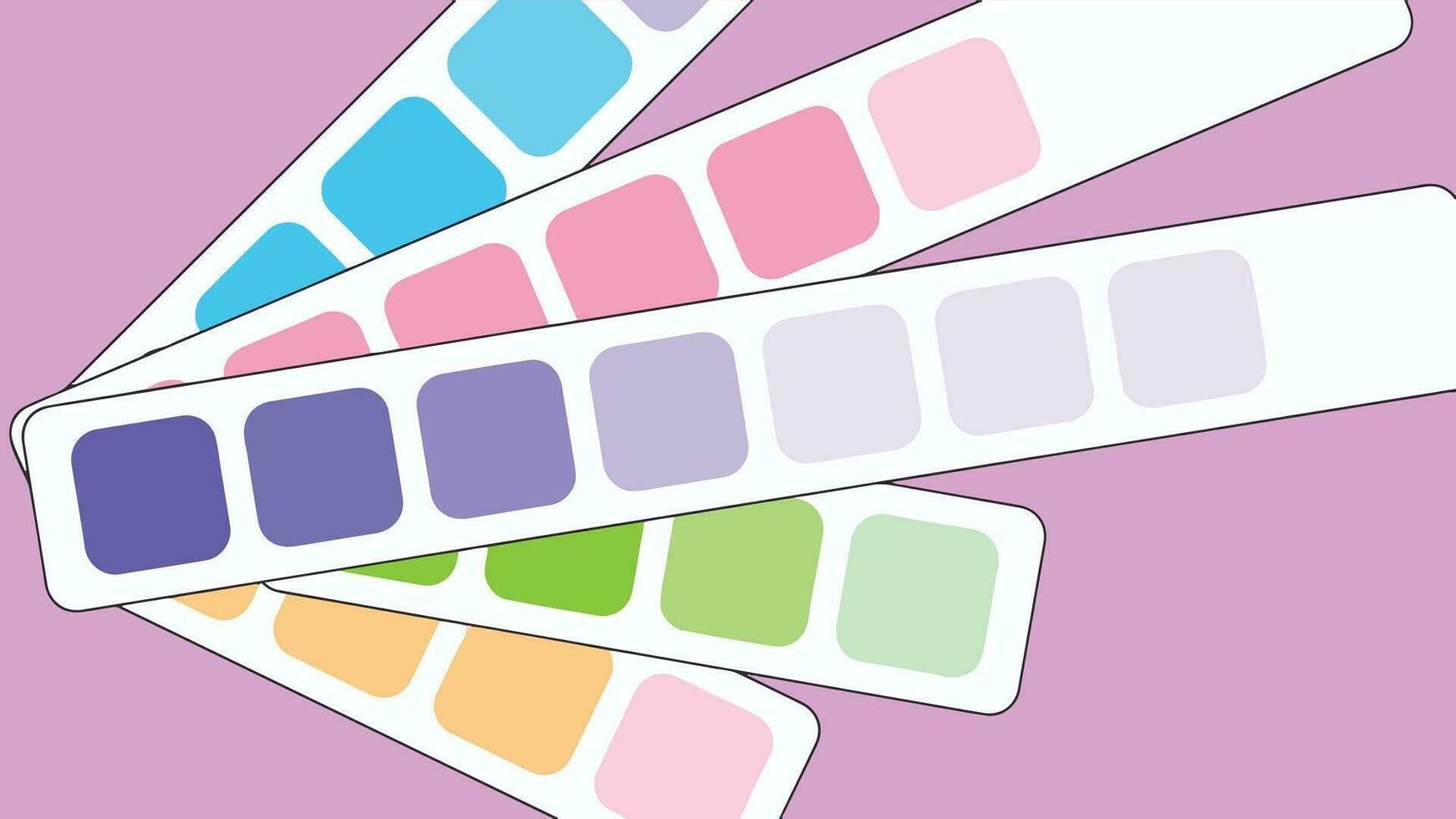 colore tono raccogliere attrezzo illustrazione tavolozza nel digitale artista tema collezioni ispirazione o grafico con codici modello combinazione impostato di rgb swatch per grafico disegno, arte, moda o sito web vettore