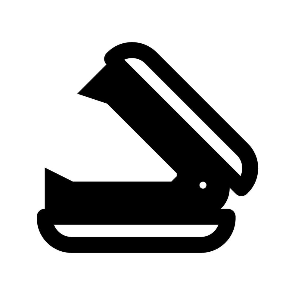 cucitrice icona vettore. nero cucitrice pittogramma. può essere Usato come un' simbolo nel ragnatela design e mobile App vettore