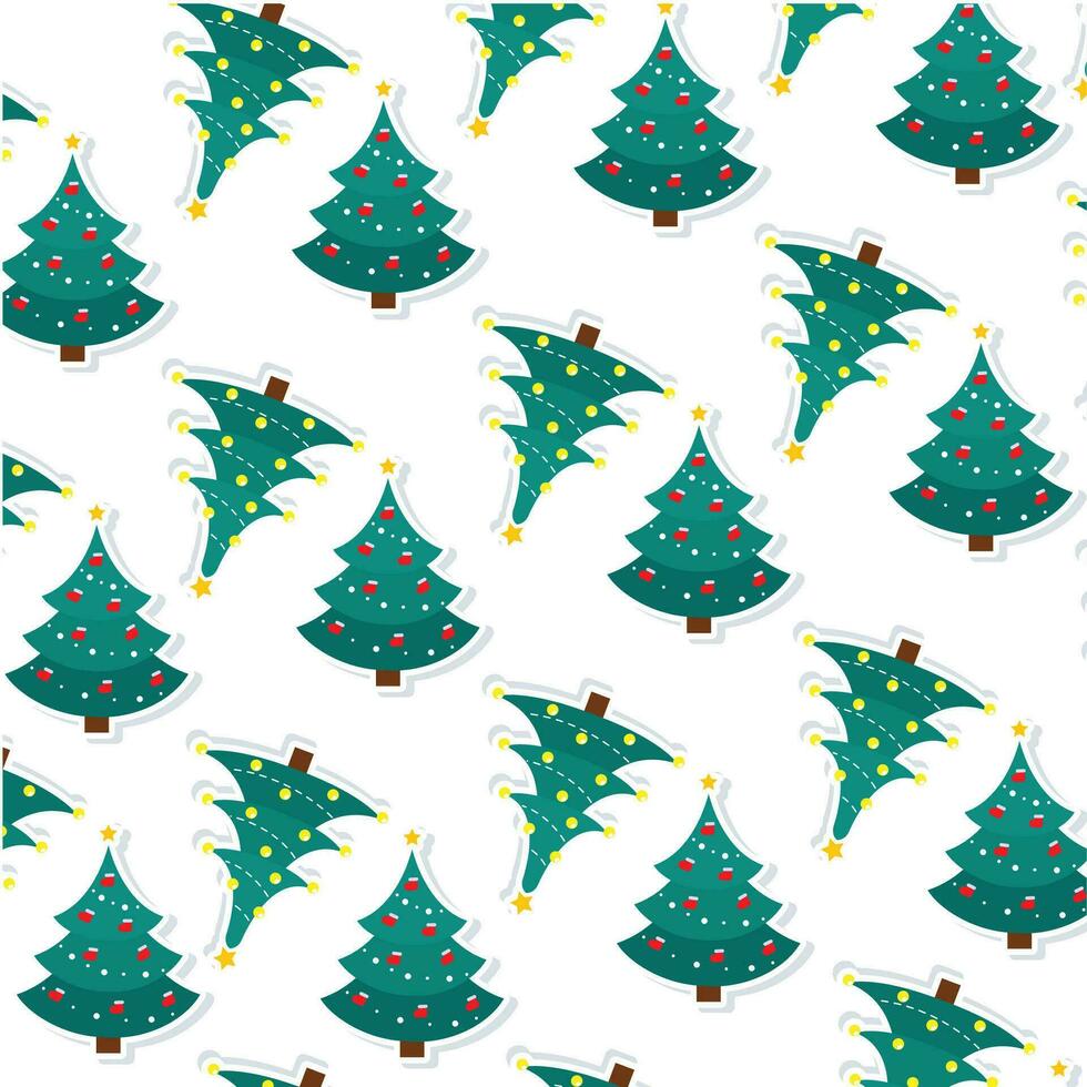 Natale albero icona modello sfondo vettore illustrazione