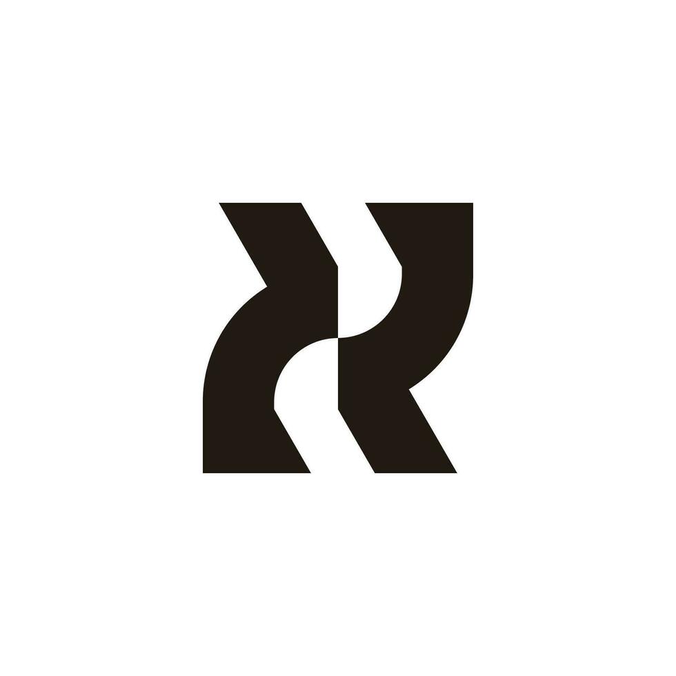 astratto lettera xr semplice geometrico logo vettore