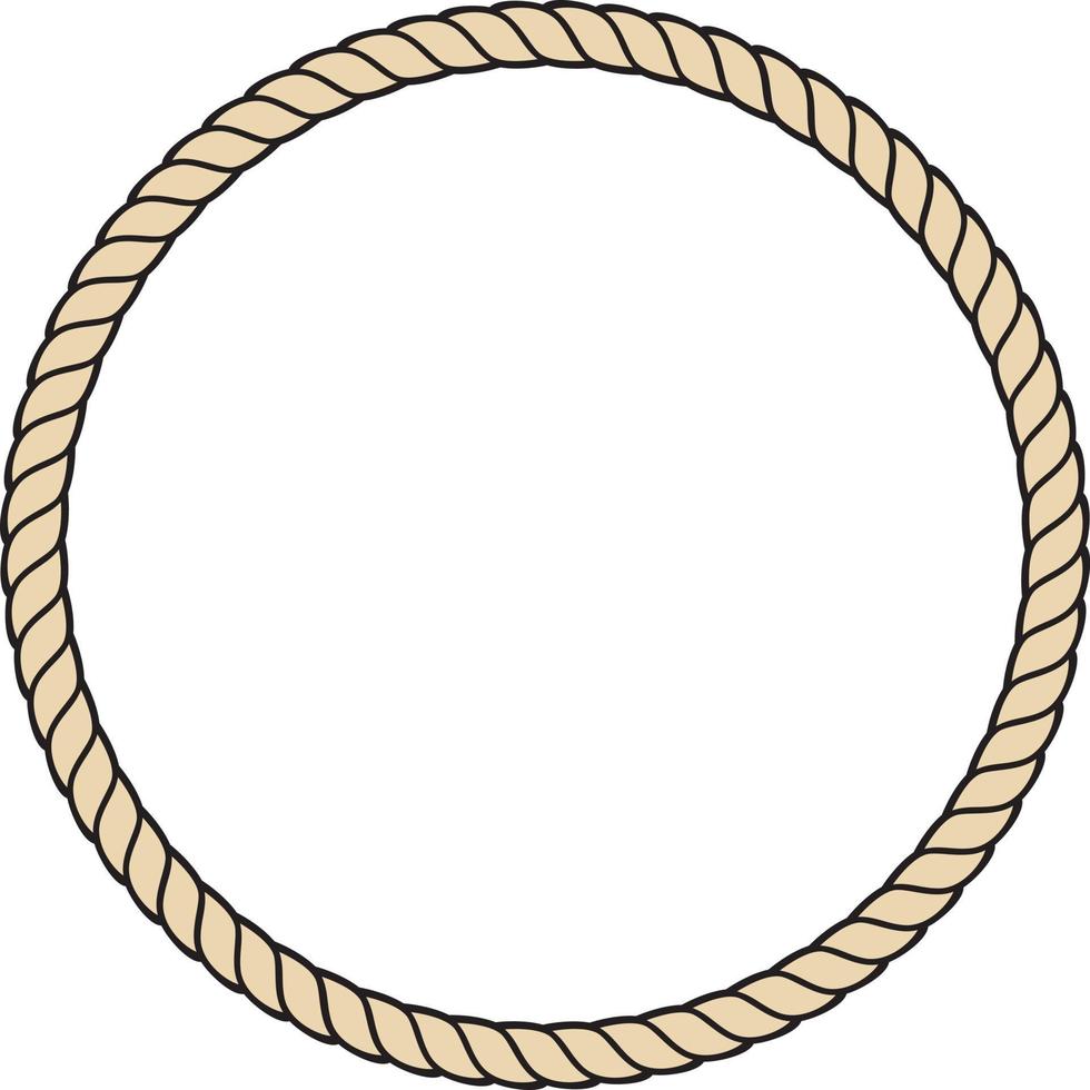 cerchio del telaio in corda vettore
